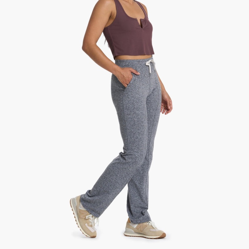 Vuori Halo Wideleg Pant - Small - Heather Gray